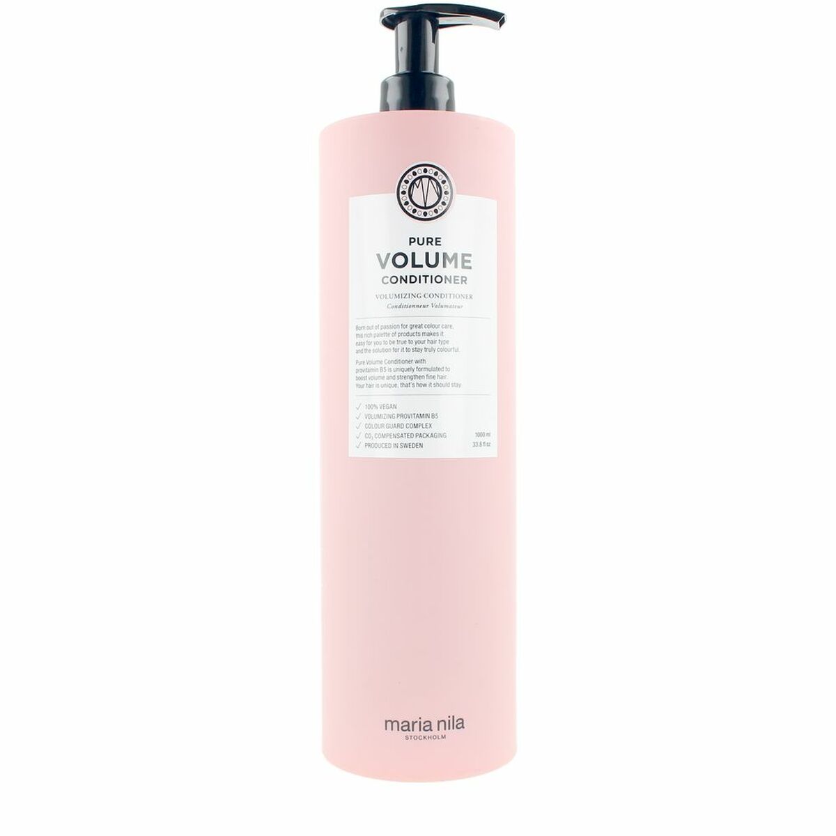 Conditioner Maria Nila PURE VOLUME HAIR 1 L conditioner bottle