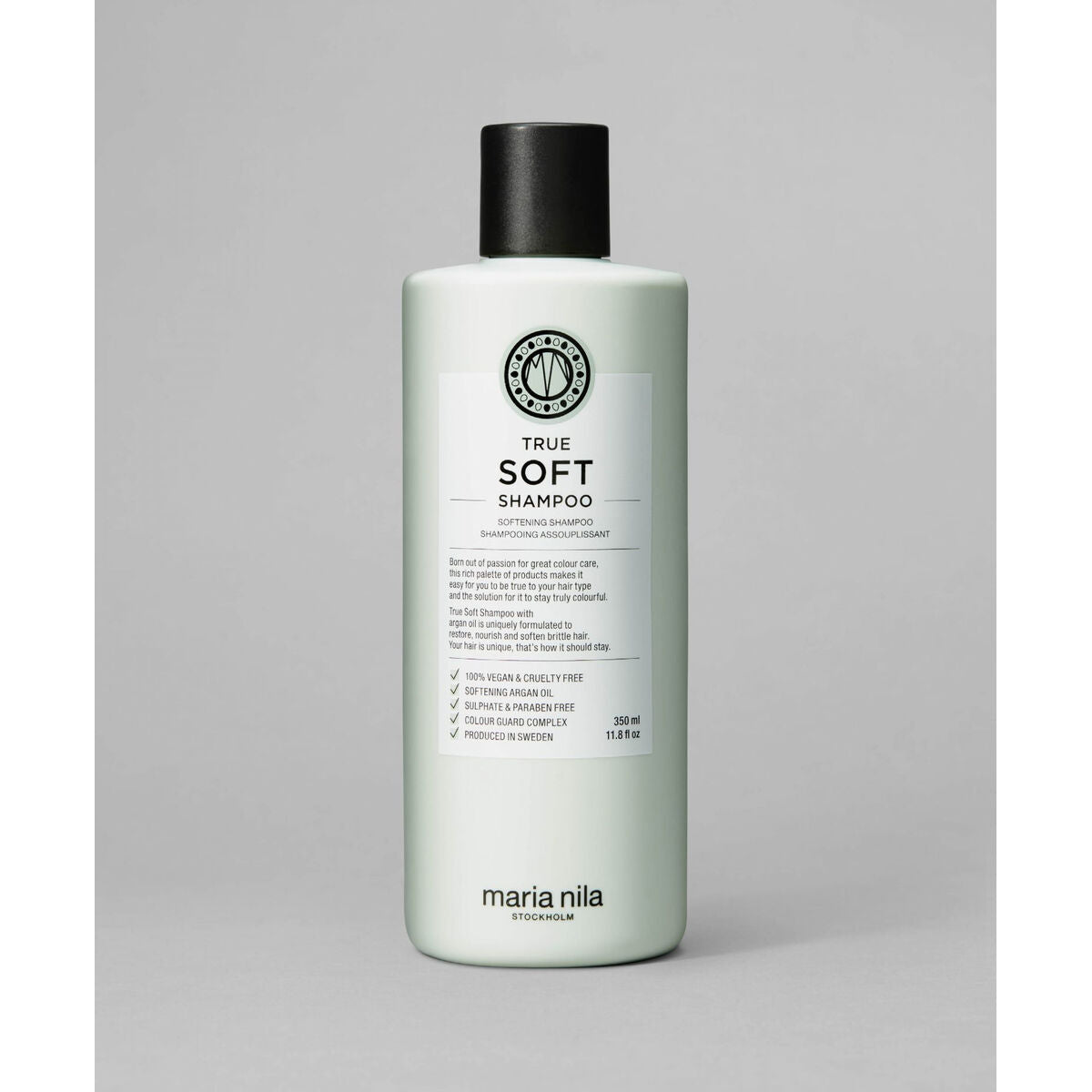 Shampoo Maria Nila TRUE SOFT 350 ml shampoo bottle