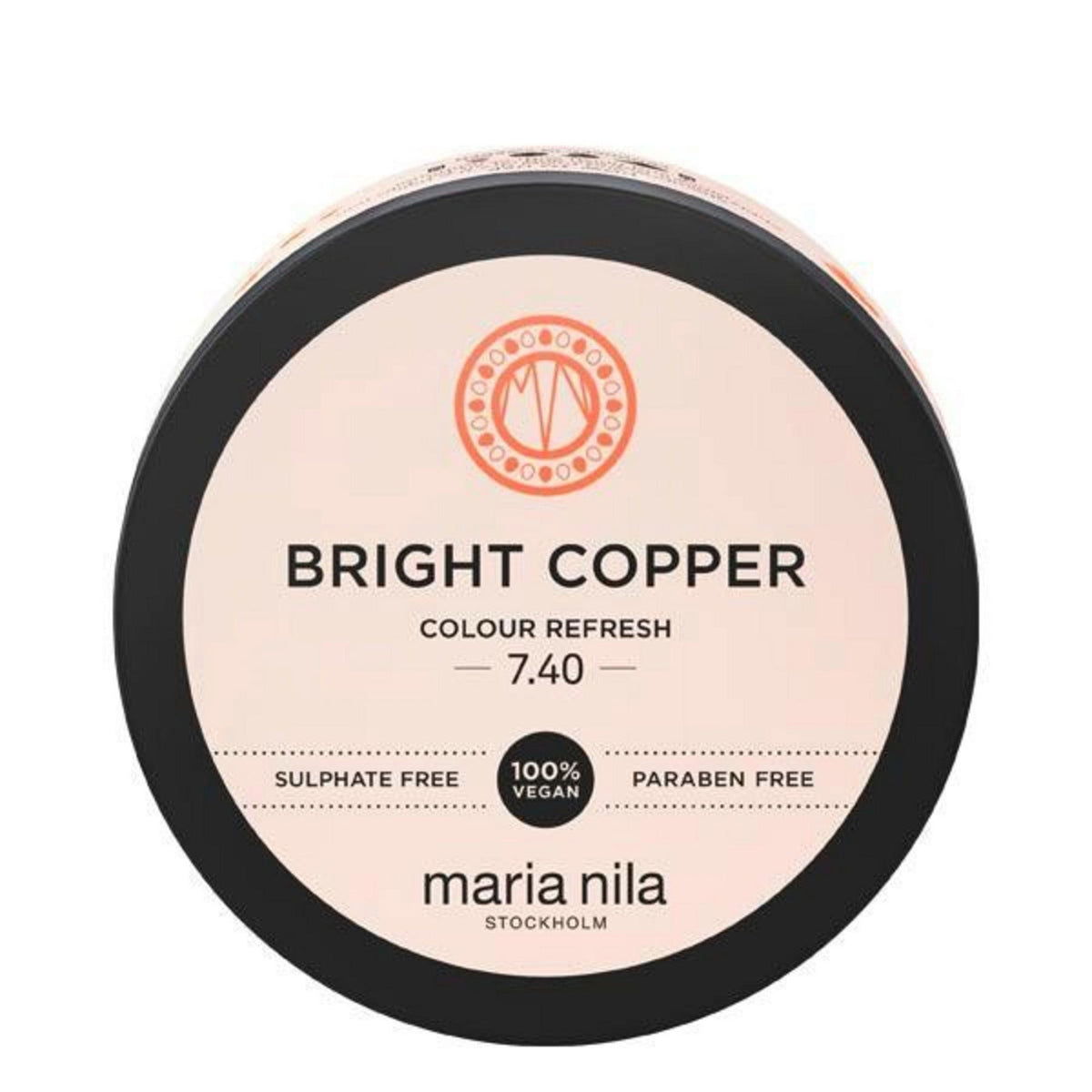 Maria Nila, Colour Refresh, Hair Colouring Cream Mask, Colour, 7.40 Bright Copper, 100 ml