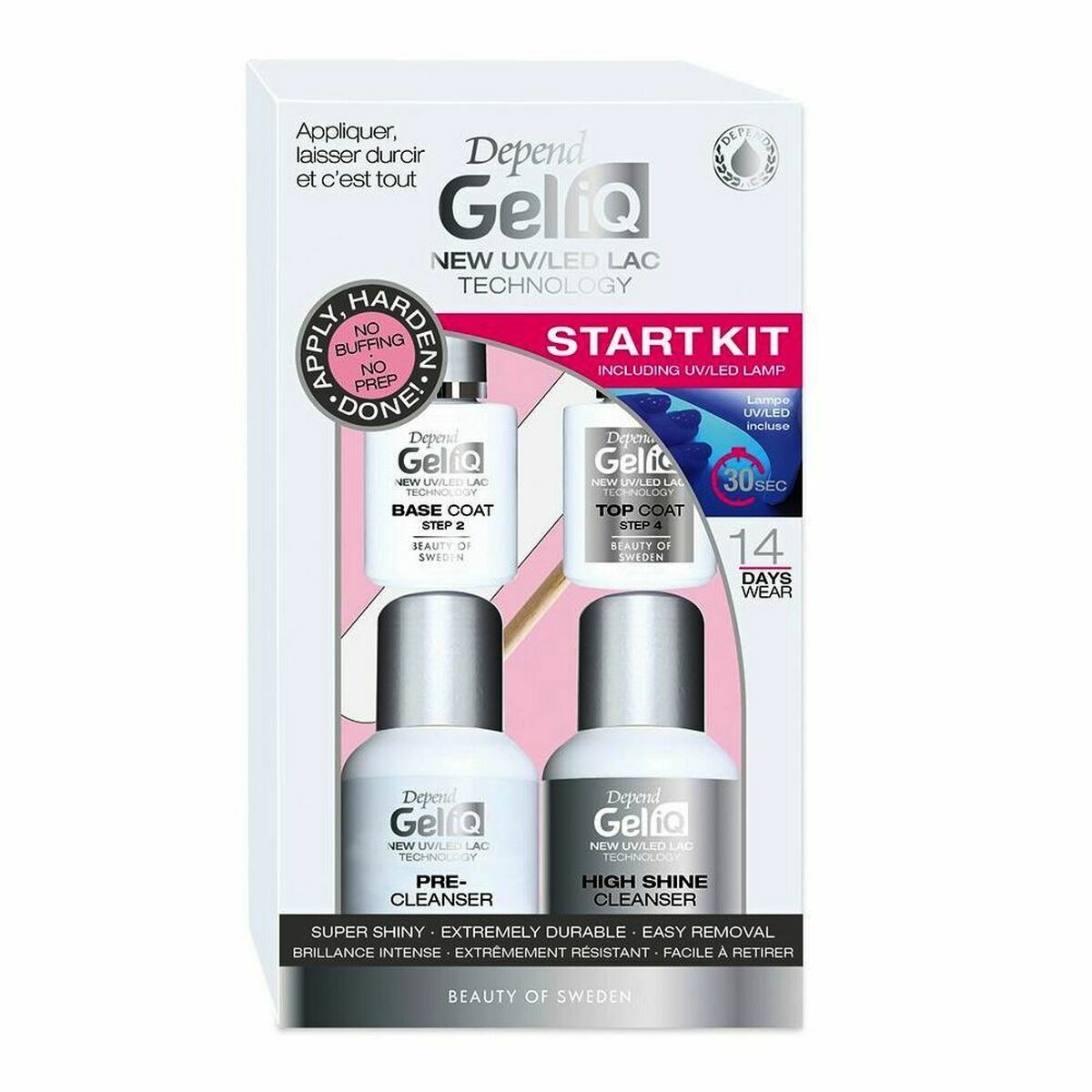Manicure Set Beter Gel IQ Start 7 Pieces for Women skincare packaging