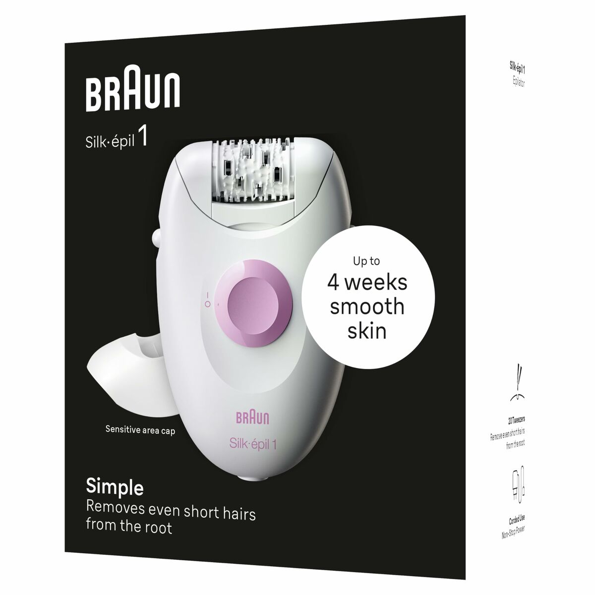 Electric Hair Remover Braun SE1-010 product packaging
