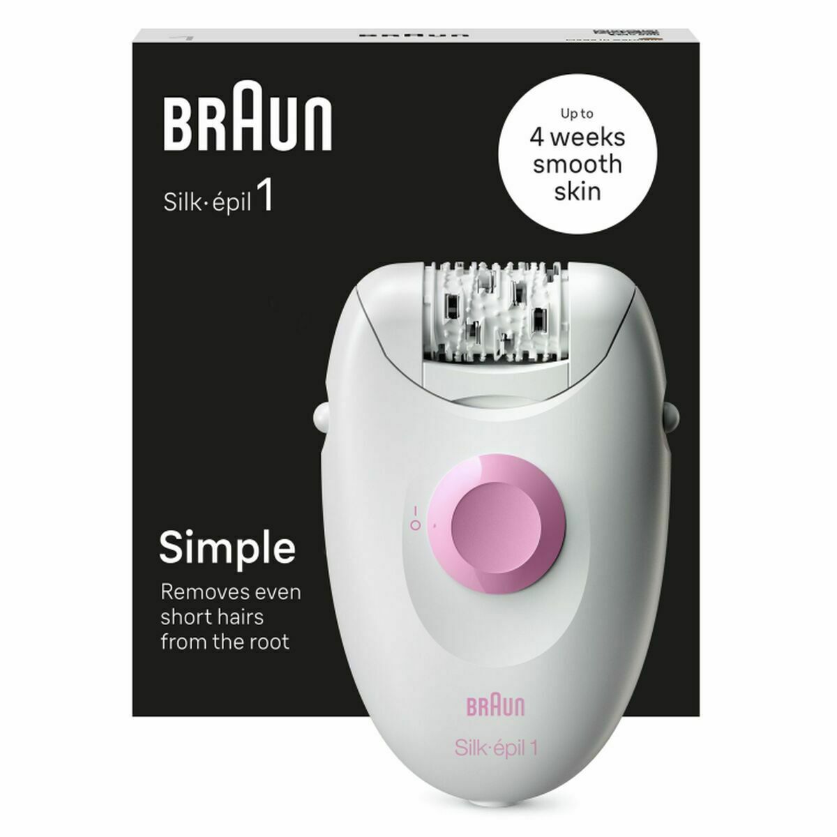 Electric IPL Hair Remover Braun product packaging