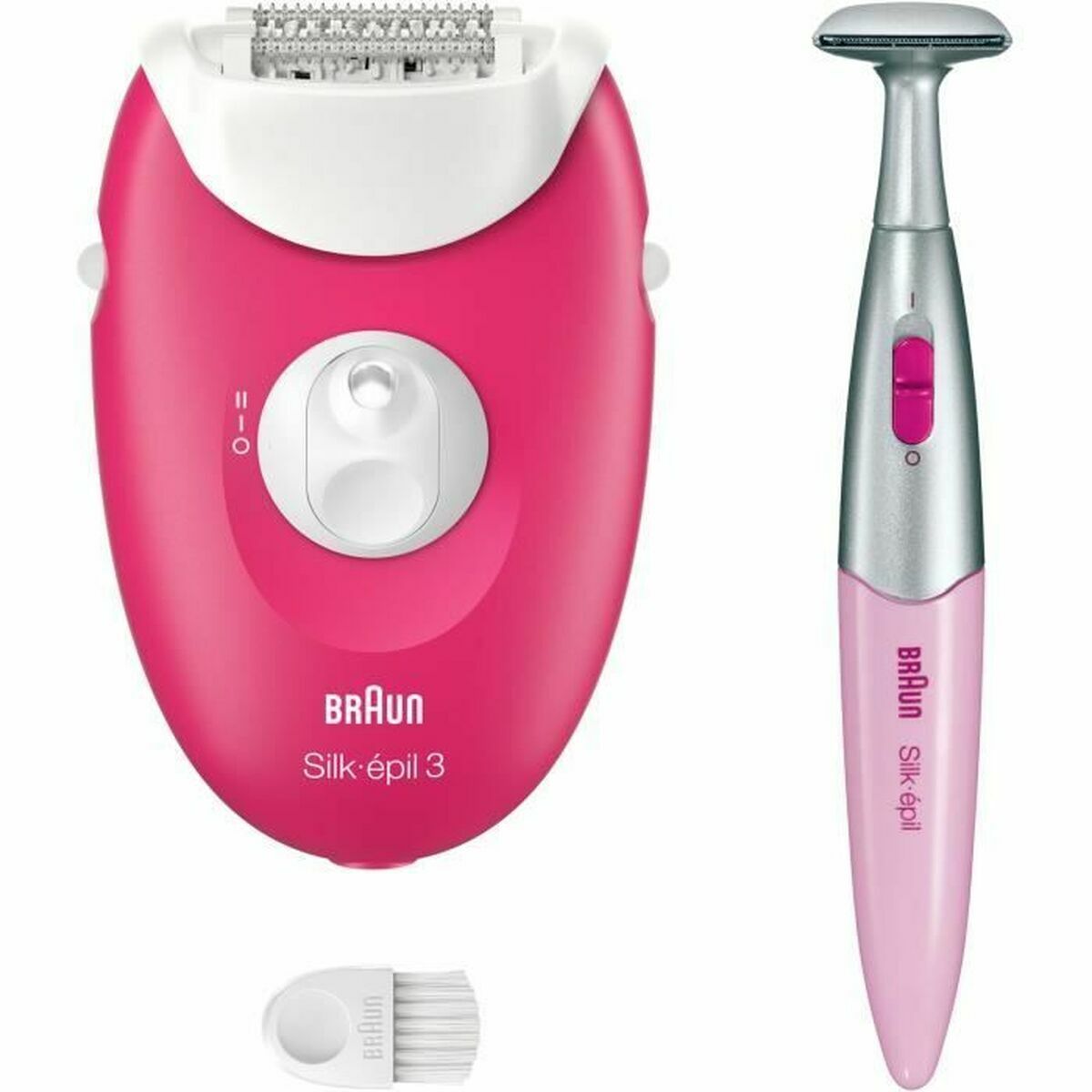 Electric Hair Remover Braun 3-202 Fuchsia product packaging