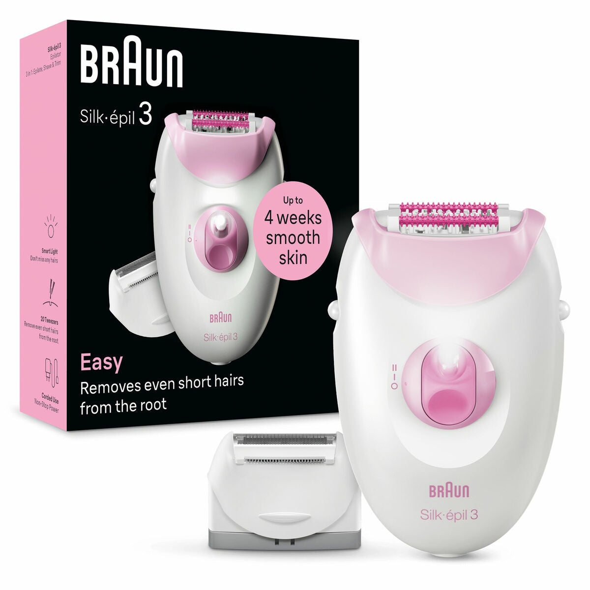Electric Hair Remover Braun SE3-031 product packaging