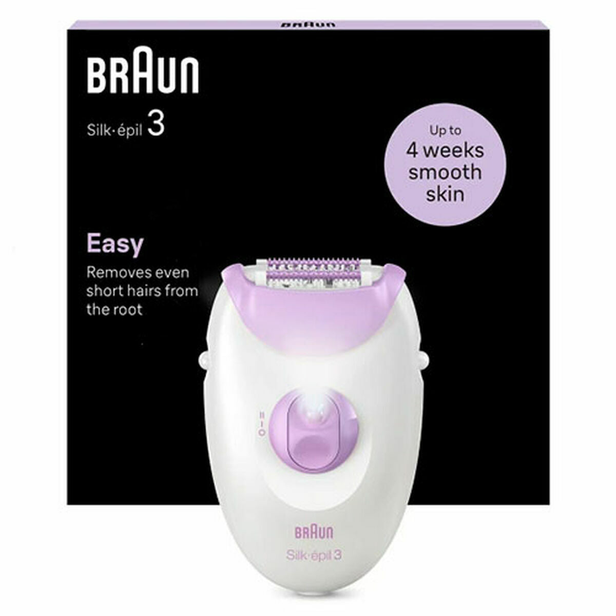 Electric Hair Remover Braun SILK EPIL 3 product packaging