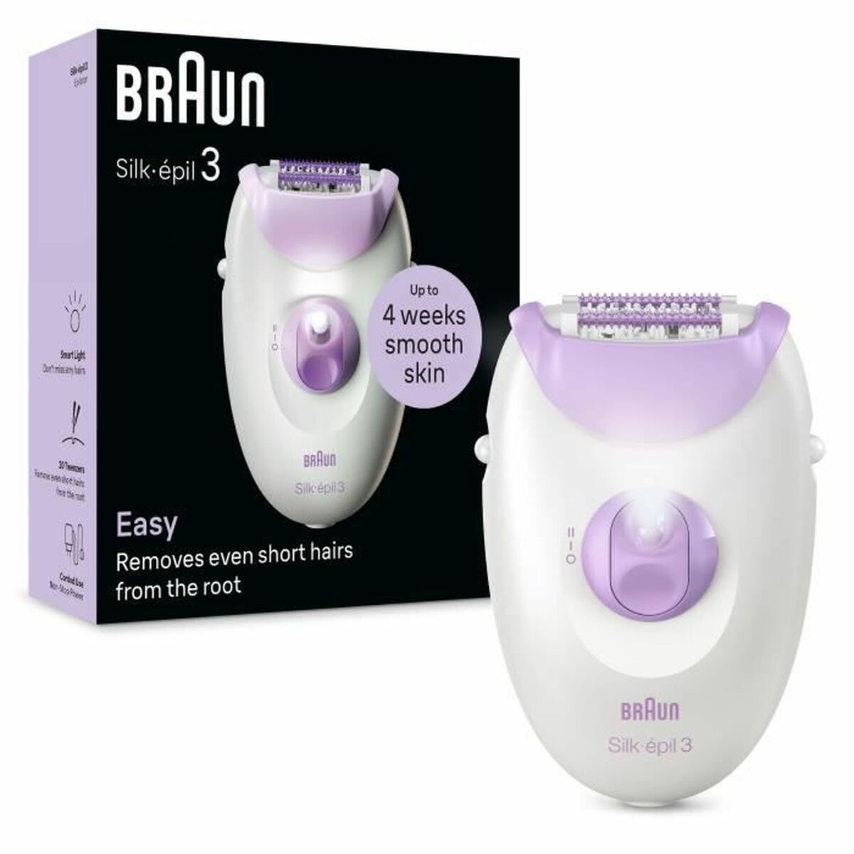 Electric Hair Remover Braun SILK EPIL 3 product packaging