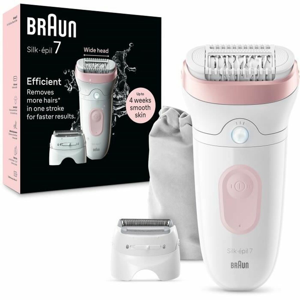 Electric Hair Remover Braun Silk-épil 7 7-030 product packaging
