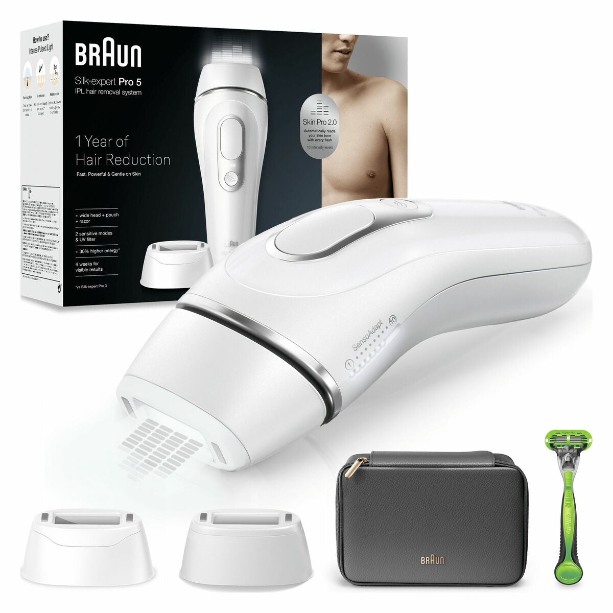 Electric Hair Remover Braun product packaging