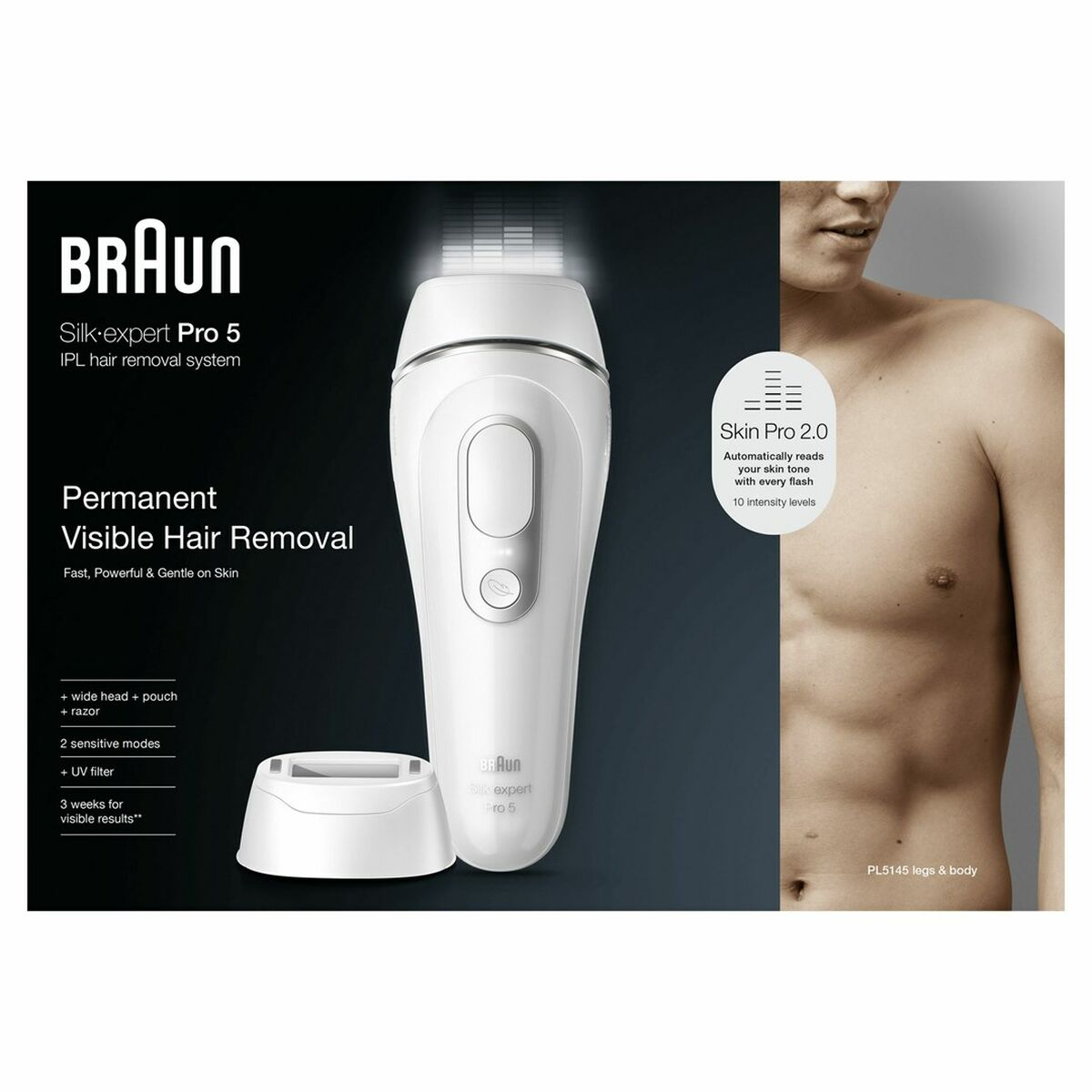 Electric Hair Remover Braun product packaging