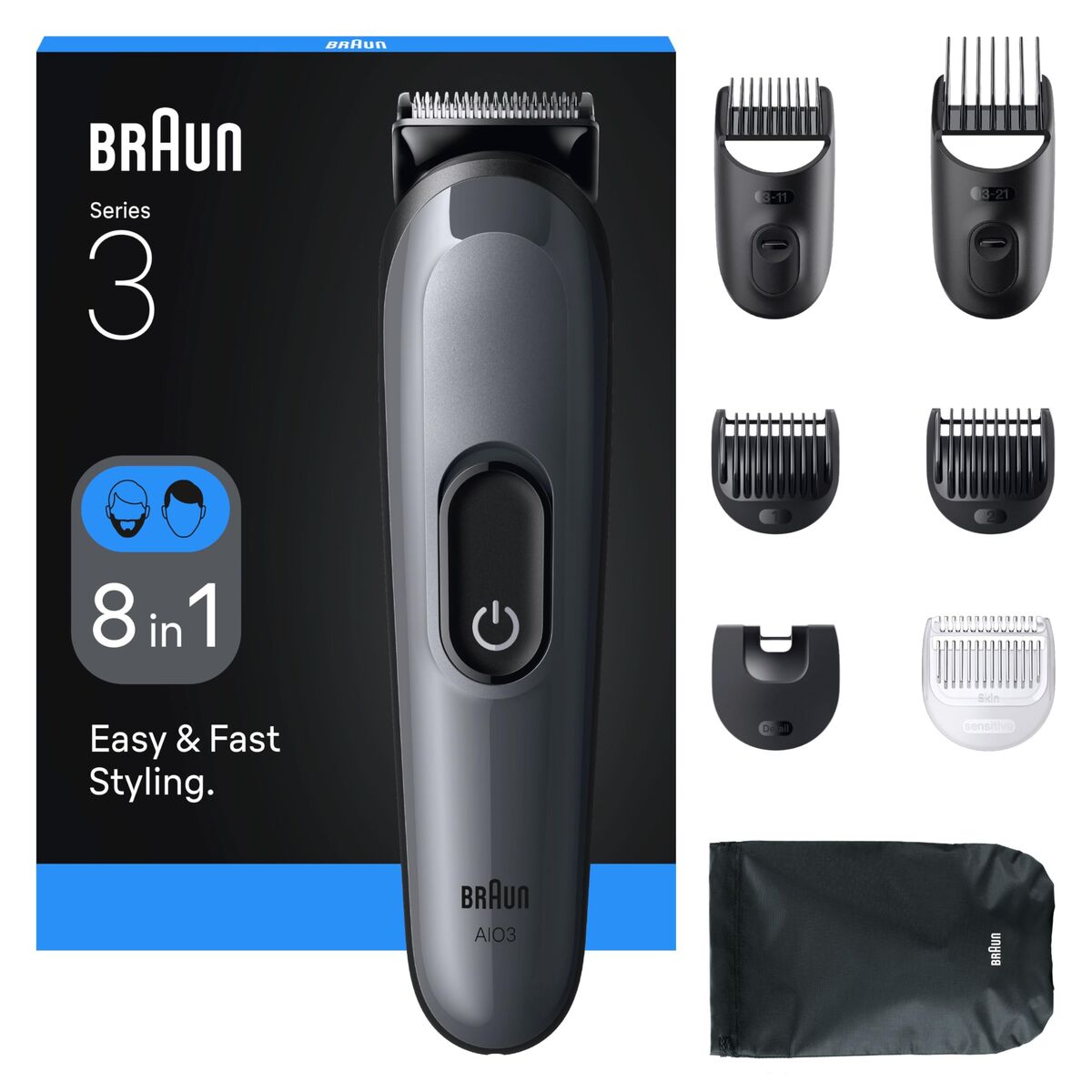 Hair remover Braun 8 Pieces product packaging