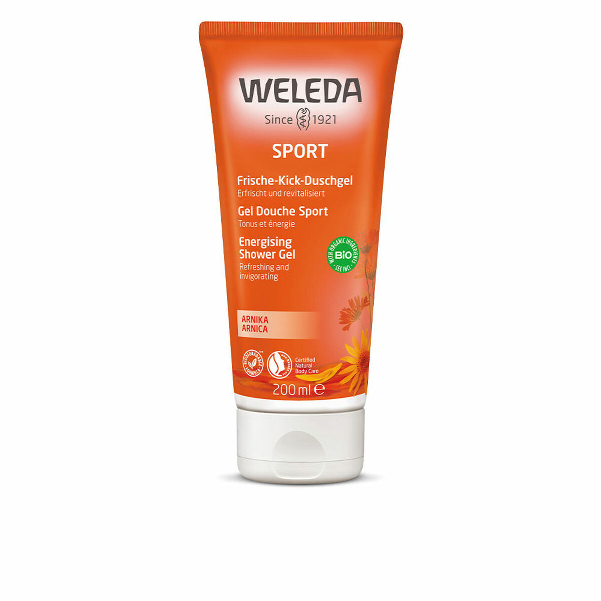 Shower Gel Weleda Sport 200 ml for Women skincare packaging