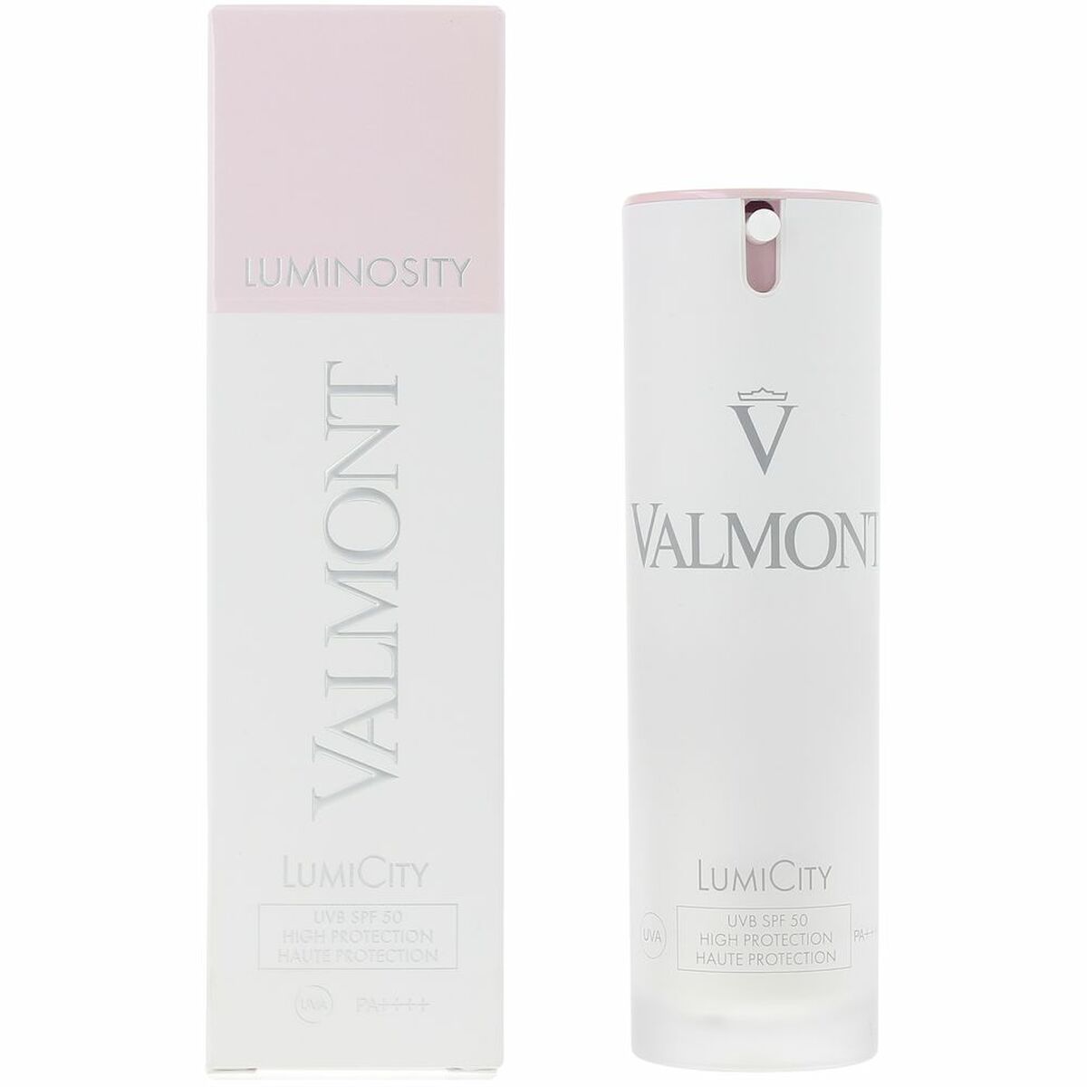 Hydrating Facial Cream Valmont LUMICITY Spf 50 30 ml for Women skincare packaging