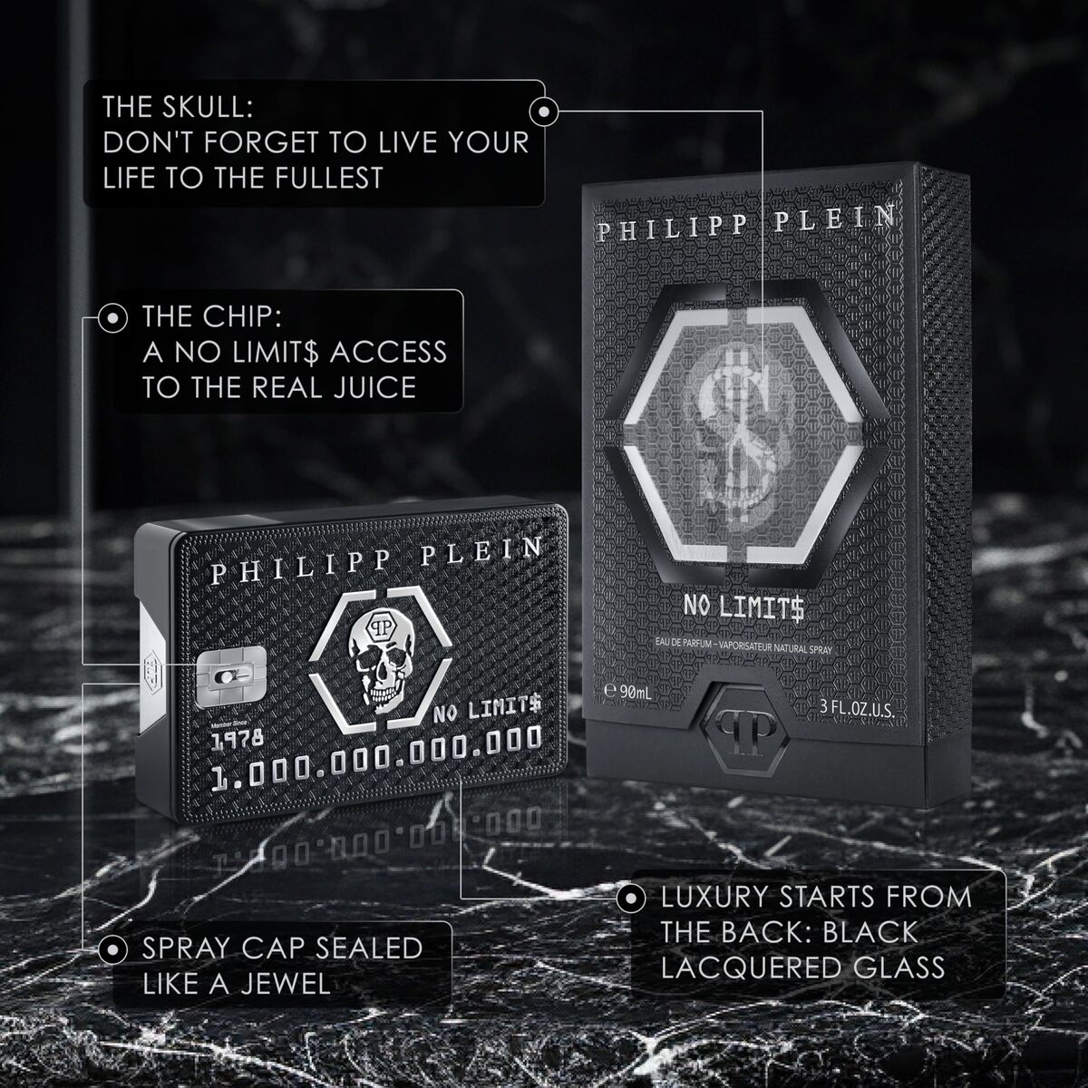 Men's Perfume PHILIPP PLEIN NO LIMITS EDP 50 ml bottle