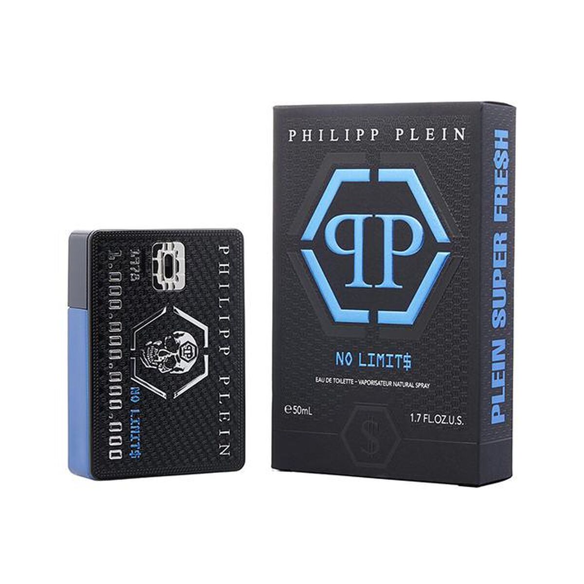 Men's Perfume PHILIPP PLEIN No Limit$ Super Fre$H EDT 50 ml for Men bottle