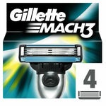 Shaving Razor Gillette Mach 3 (4 Units) for Men product packaging