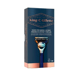 Manual shaving razor King C Gillette King Blue for Men product packaging