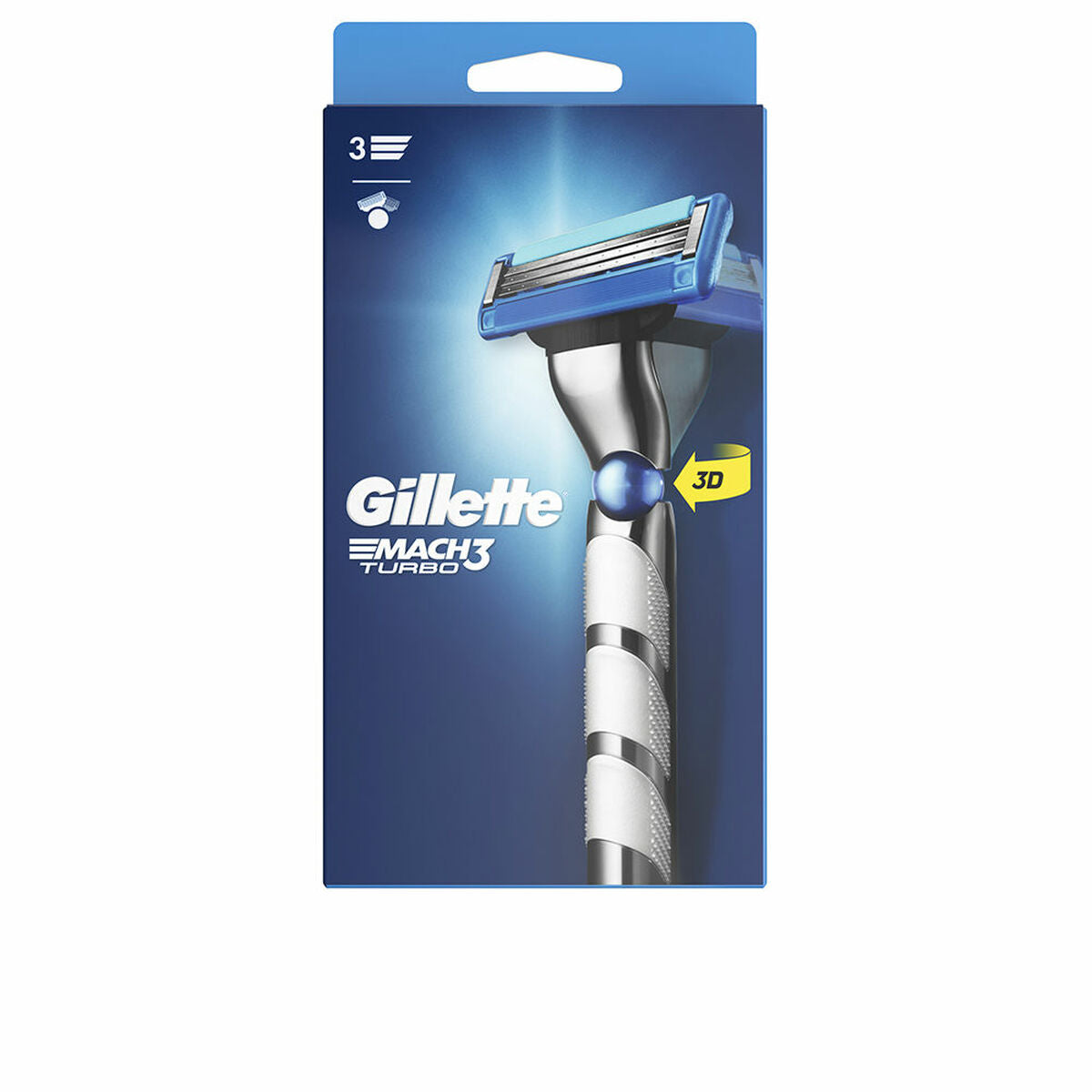 Manual shaving razor Gillette Mach Turbo for Men product packaging
