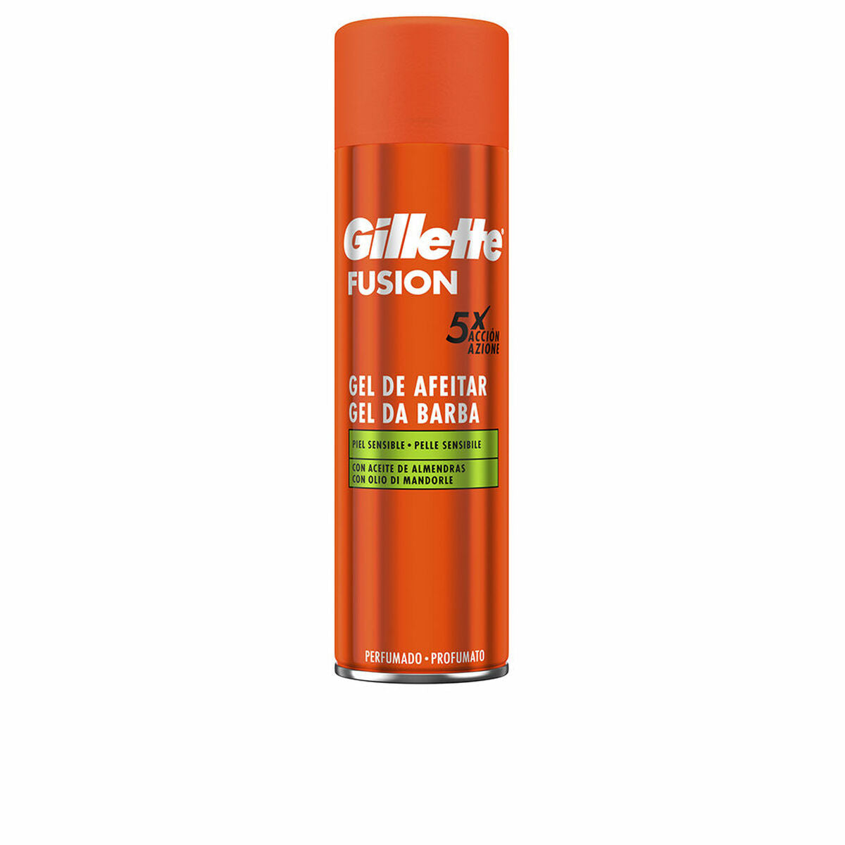 Shaving Gel Gillette Fusion Sensitive skin 200 ml for Men skincare packaging