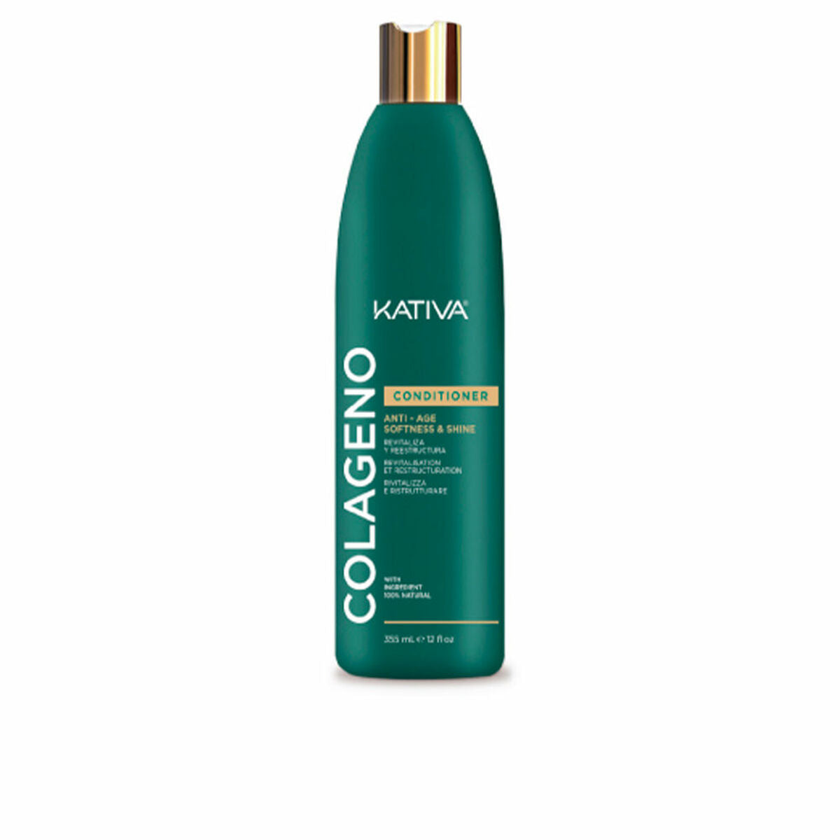 Conditioner Kativa Colágeno 355 ml Anti-ageing Collagen for Women conditioner bottle