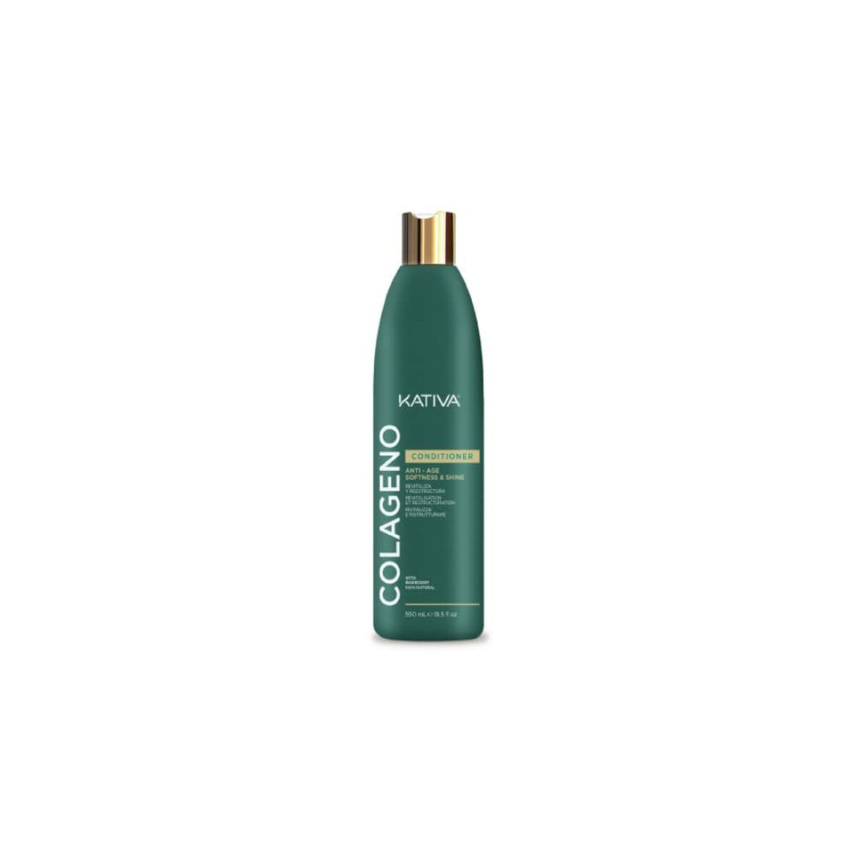 Revitalising Conditioner Kativa Anti-Age 550 ml Collagen for Women conditioner bottle