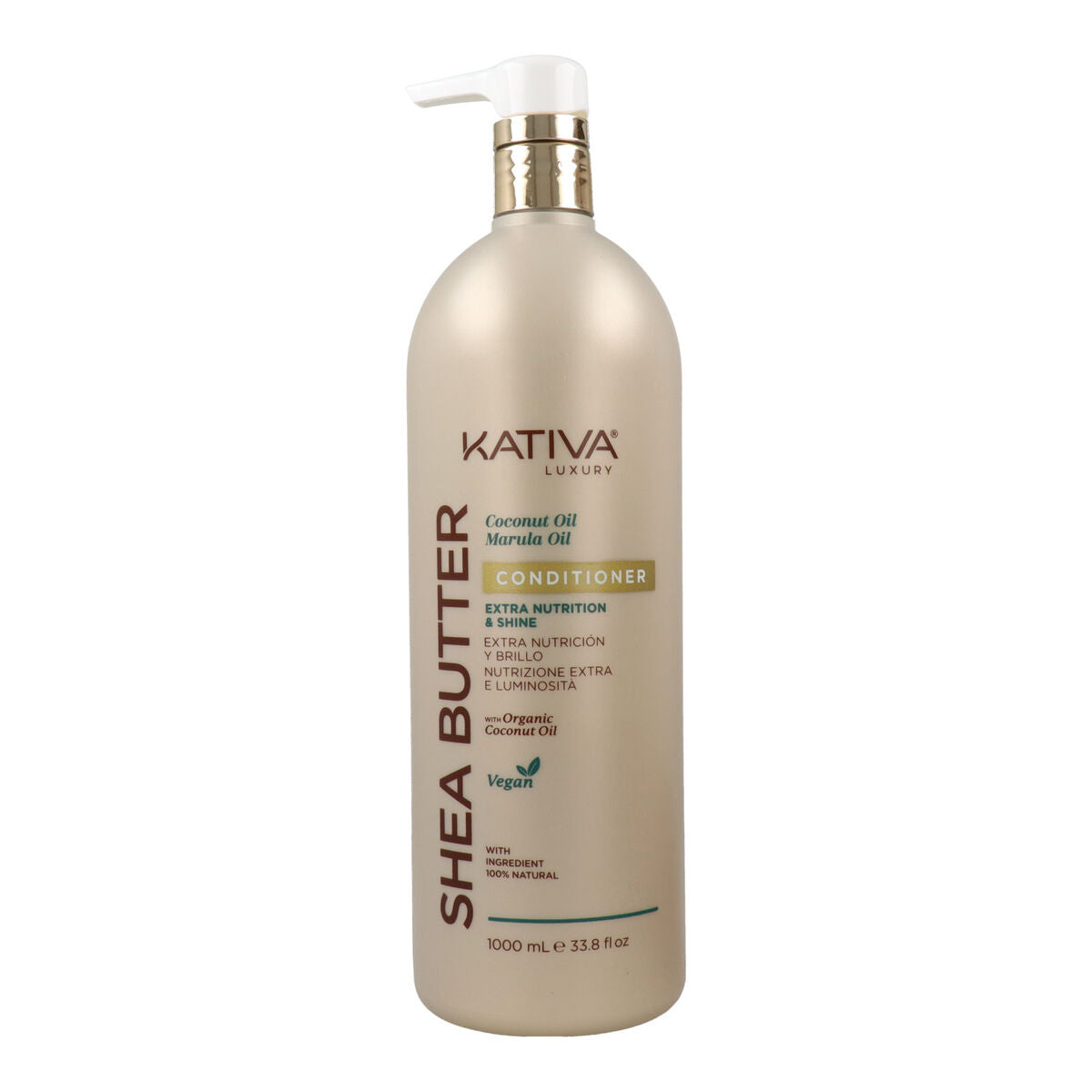 Shampoo and Conditioner Kativa SHEA BUTTER KATIVA 1 L shampoo bottle