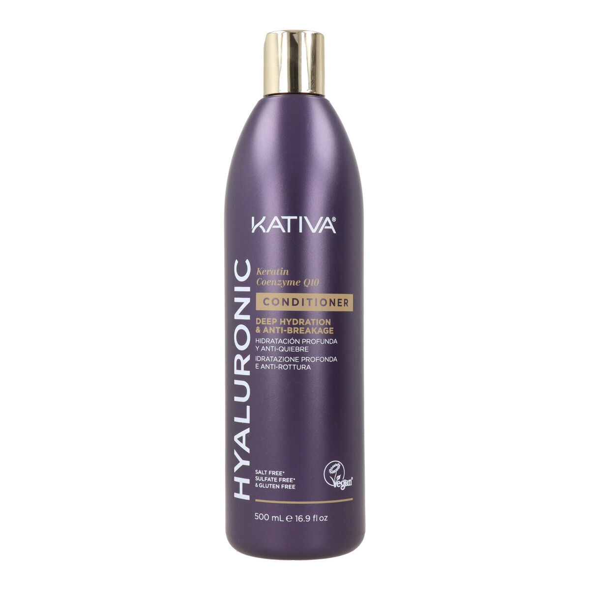 Conditioner Kativa Hyaluronic keratin & coenzyme Q10 500 ml conditioner bottle