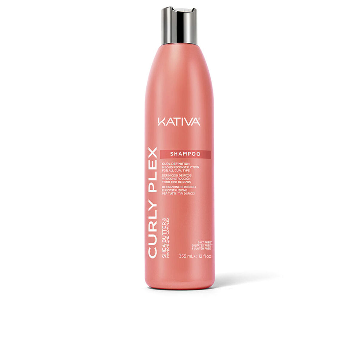 Shampoo for Curly Hair Kativa KATIVA CURLY PLEX 355 ml shampoo bottle