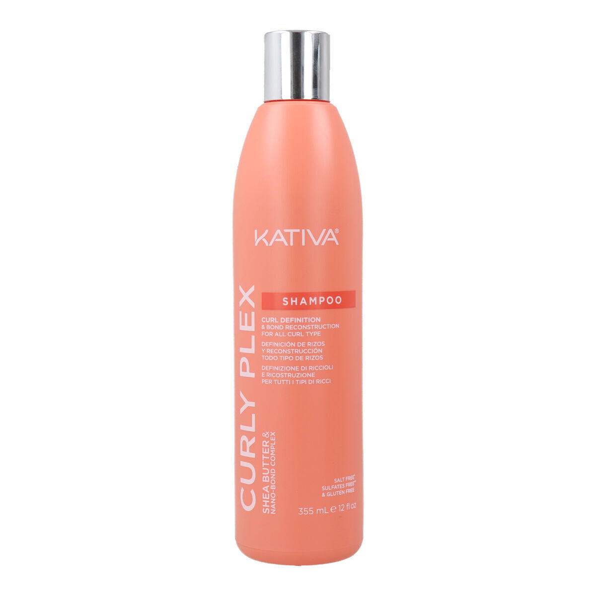Shampoo for Curly Hair Kativa KATIVA CURLY PLEX 355 ml shampoo bottle