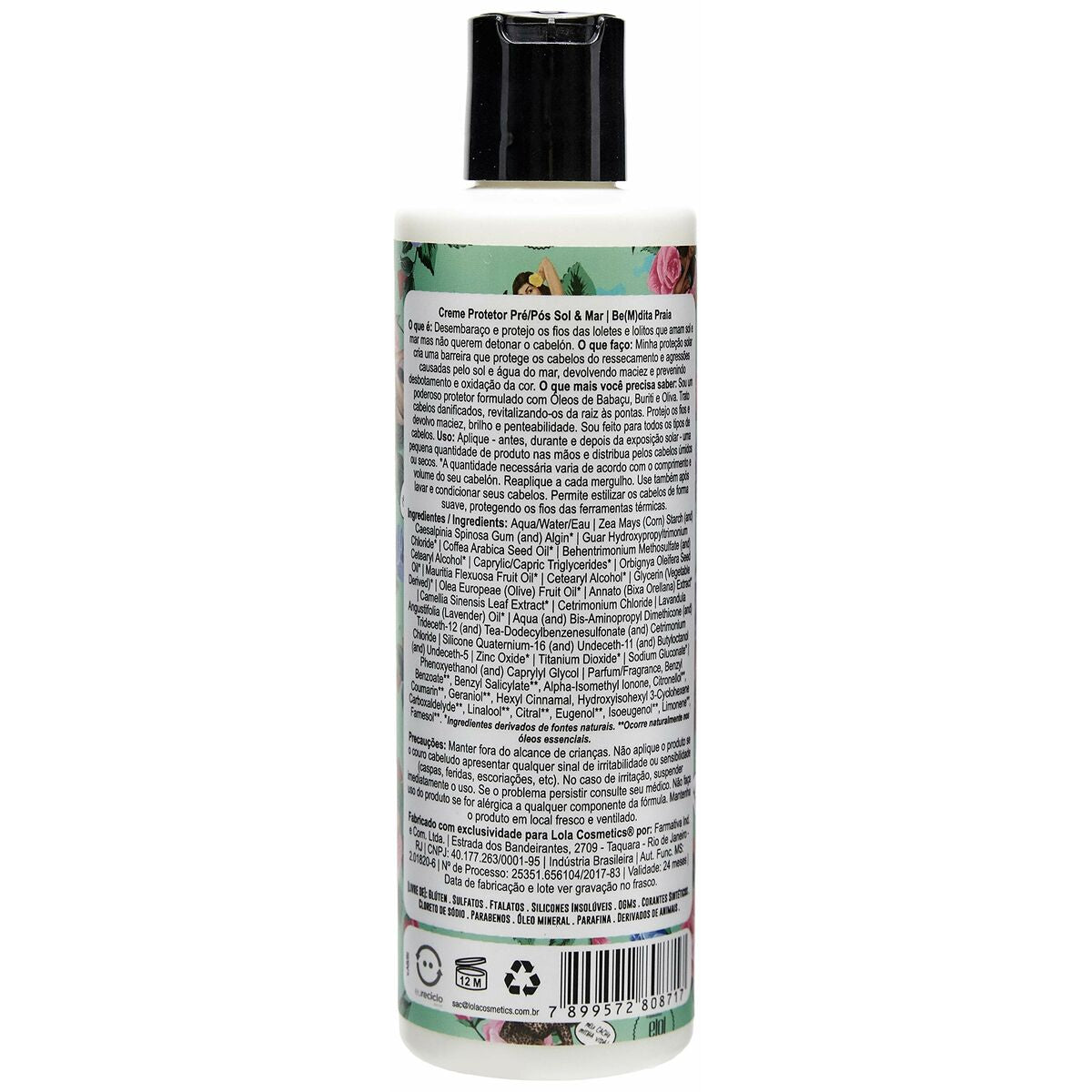 Sunscreen for Hair Lola Cosmetics Be(M)Dita Praia 230 g product packaging
