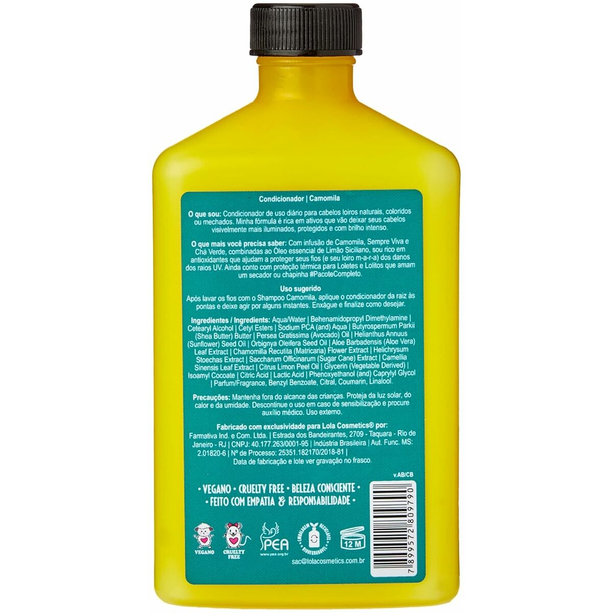 Conditioner Lola Cosmetics Camomila 250 ml conditioner bottle