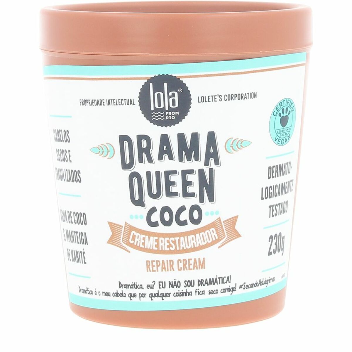 Hair Mask Lola Cosmetics DRAMA QUEEN COCO 230 g hair mask packaging