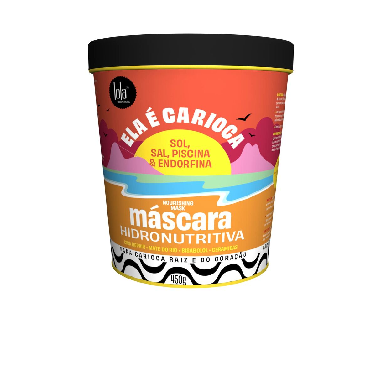 Nourishing Hair Mask Lola Cosmetics Ela É Carioca 450 g Moisturizing hair mask packaging