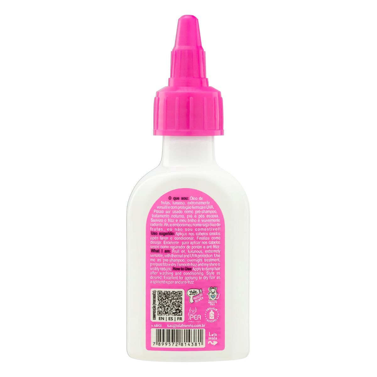 Hair Oil Lola Cosmetics product packaging