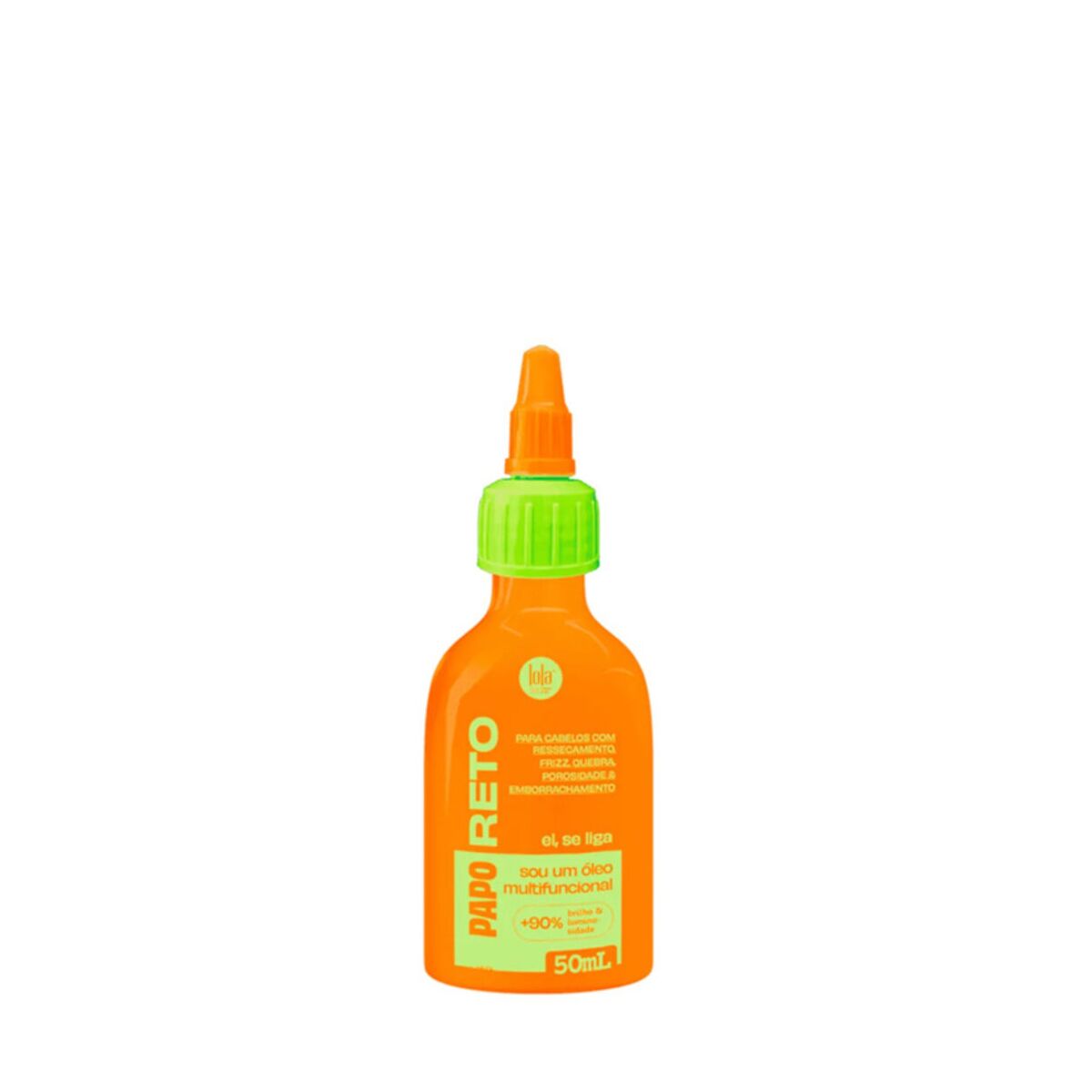 Heat Protector Lola Cosmetics Papo Reto Oil 50 ml product packaging