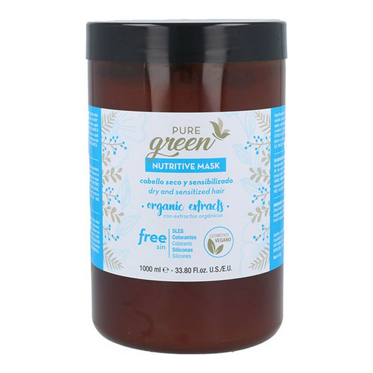 Hair Mask Pure Green Nutritive hair mask packaging