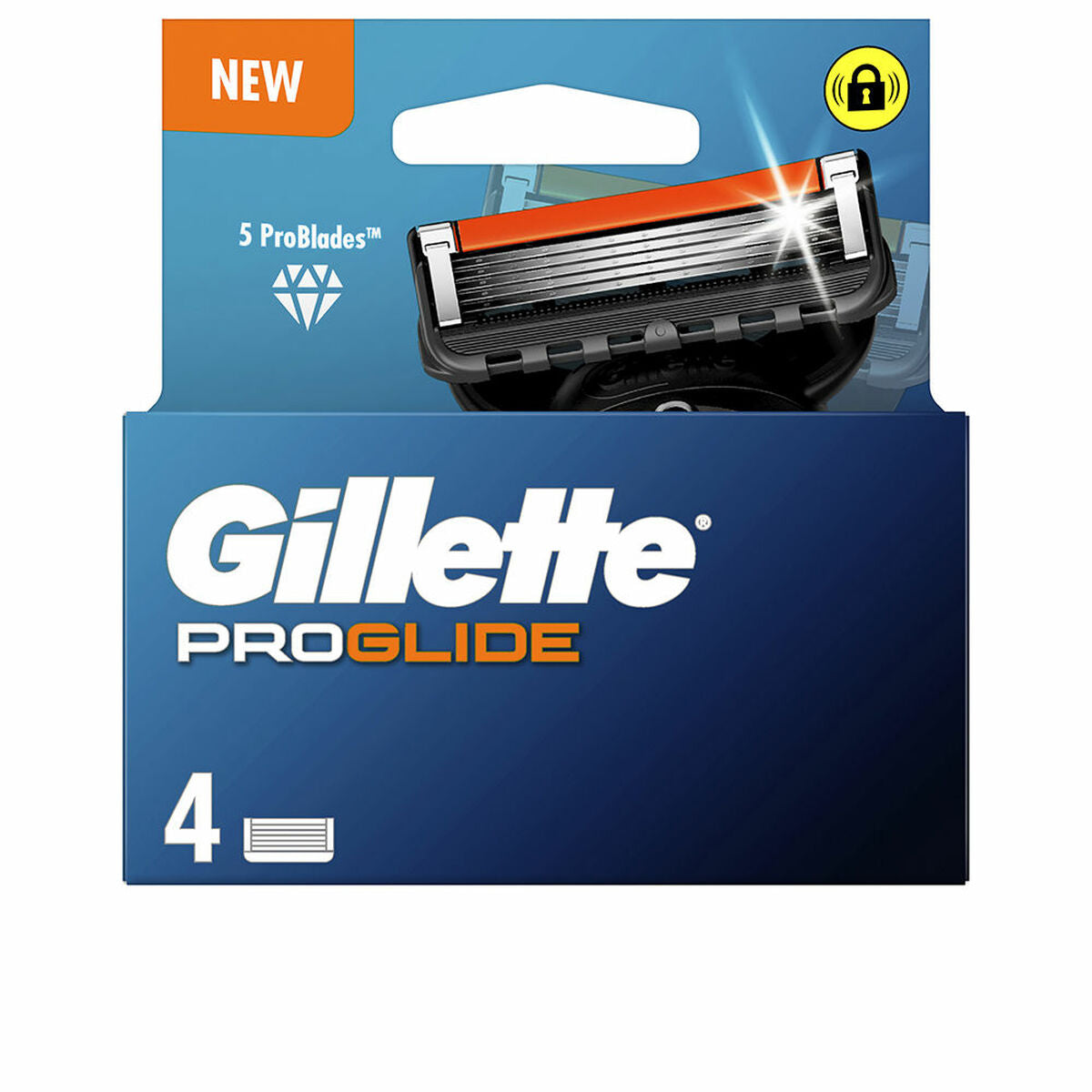 Shaving Razors Gillette FUSION PROGLIDE (4 Units) product packaging