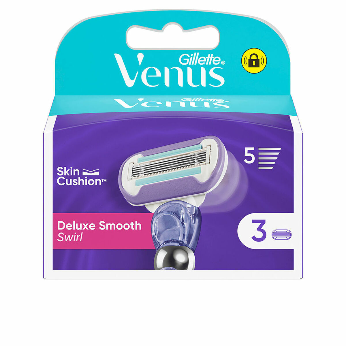 Shaving Blade Refill Gillette VENUS (3 Units) product packaging