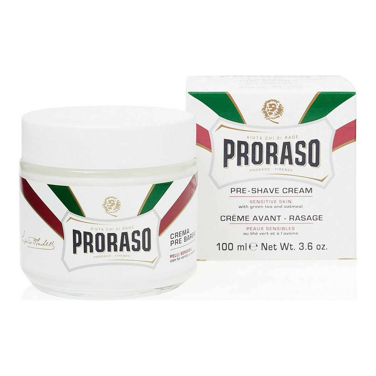 Lotion Pre-Shave Proraso for Men skincare packaging