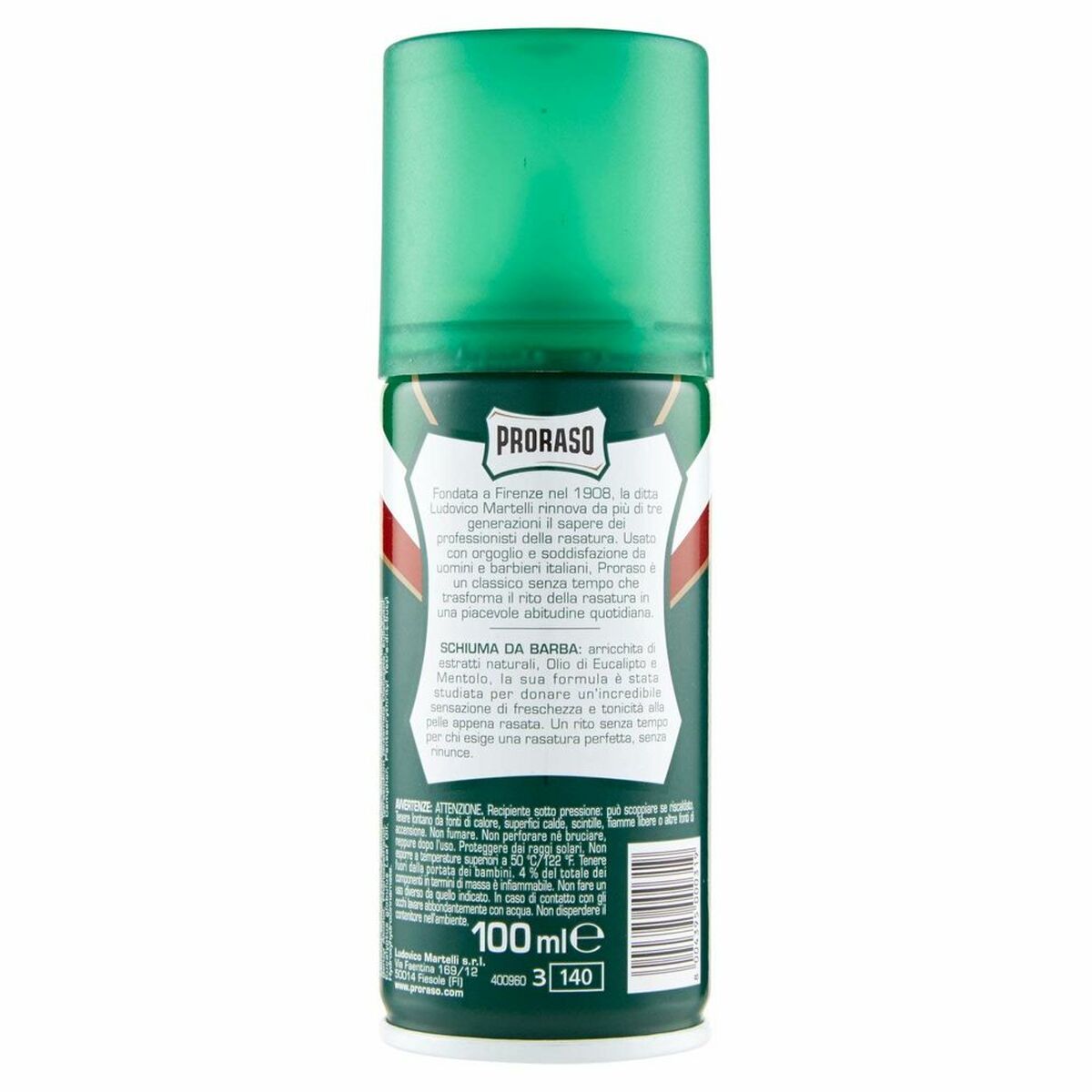 Shaving Foam Proraso Refresh Eucalyptus for Men product packaging