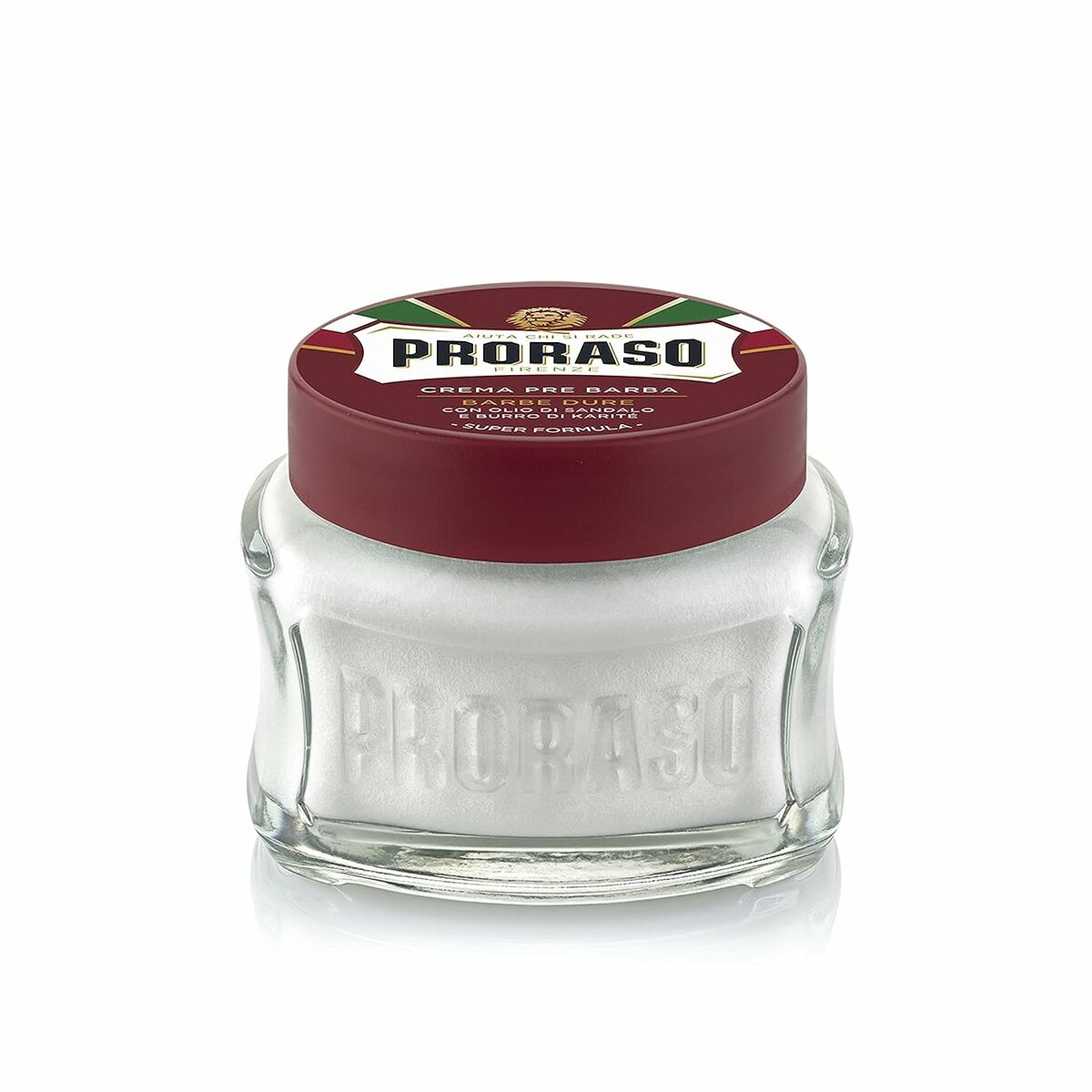 Pre-shave cream Proraso Barbe Dure 100 ml for Men skincare packaging