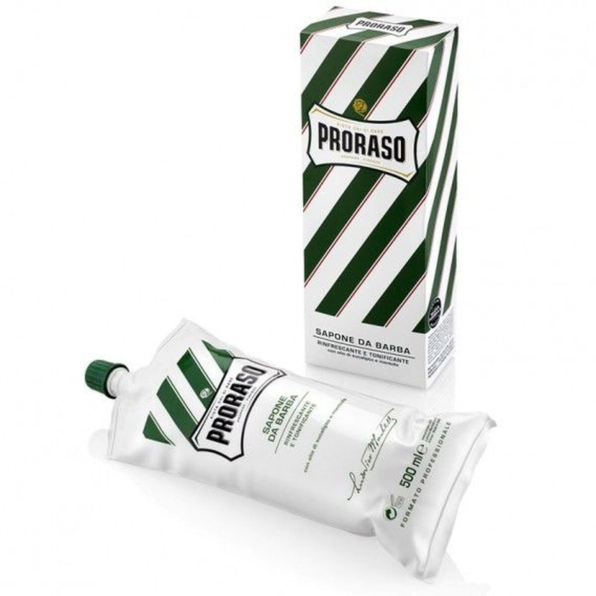 Shaving Cream Proraso 500 ml Menthol Eucalyptus for Men skincare packaging