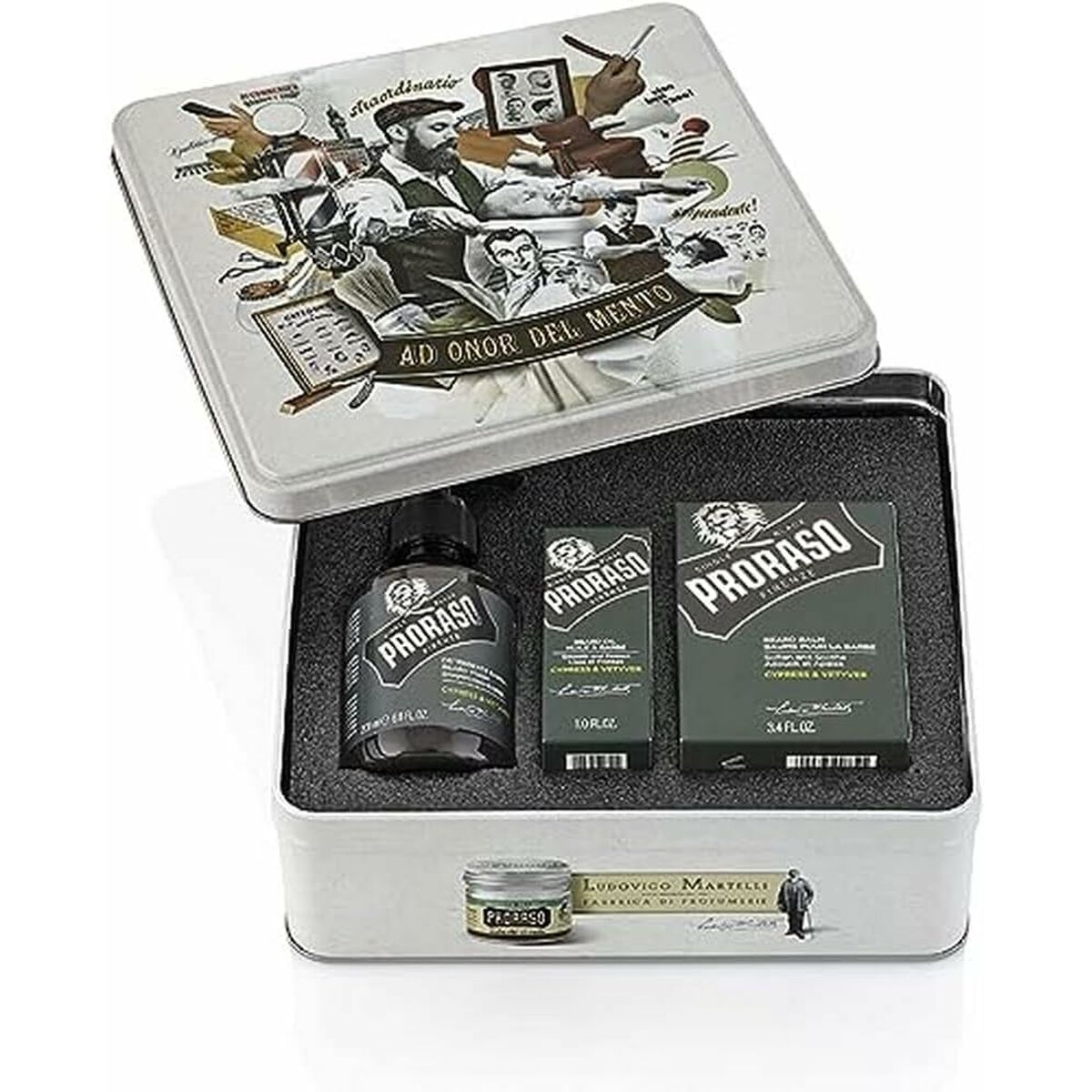 Beard care set Proraso Cypress & Vetyver 3 Pieces product packaging
