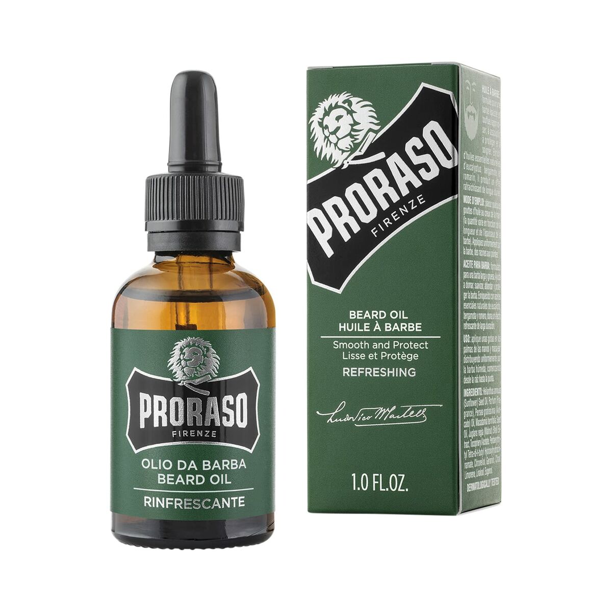 Beard Oil Proraso Beard Oil Refresh 30 ml Refreshing product packaging