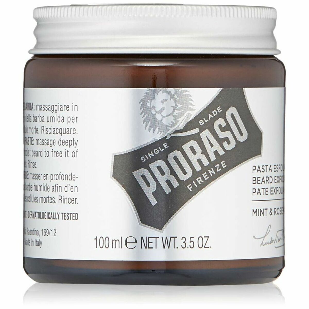 Facial Exfoliator Proraso 100 ml Beard/Moustache product packaging