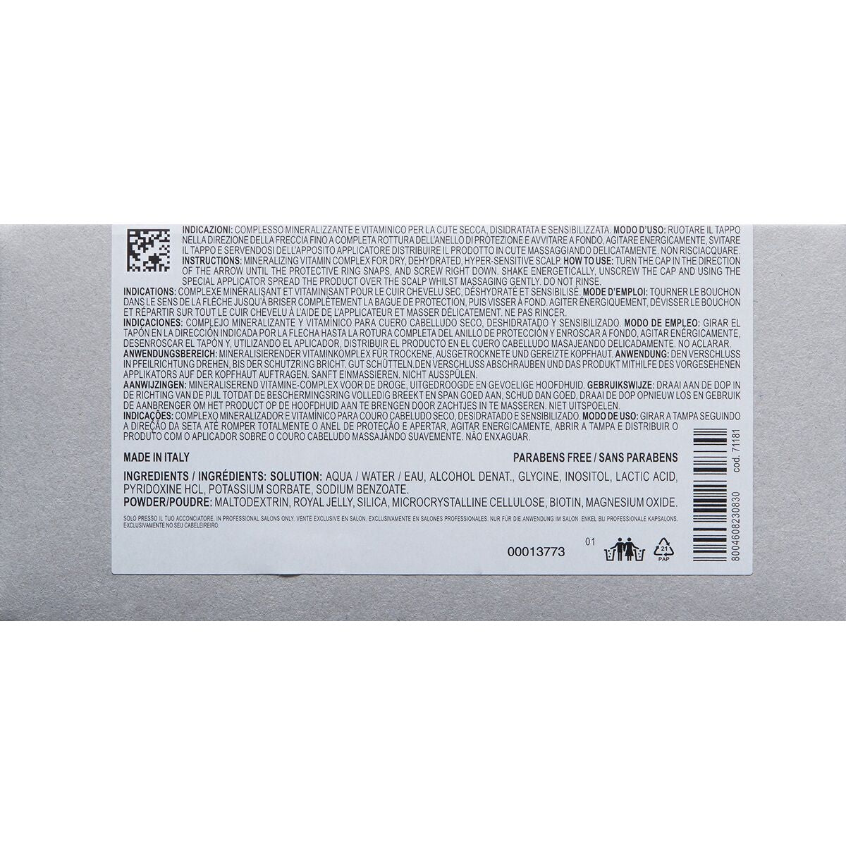 Hair Spray Davines product packaging