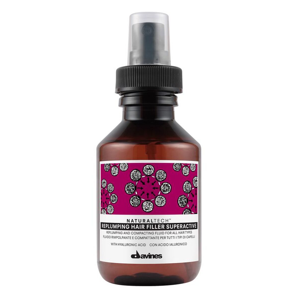 Hair Reconstruction Care Davines Replumping Hair Filler Superactivo 100 ml for Women product packaging