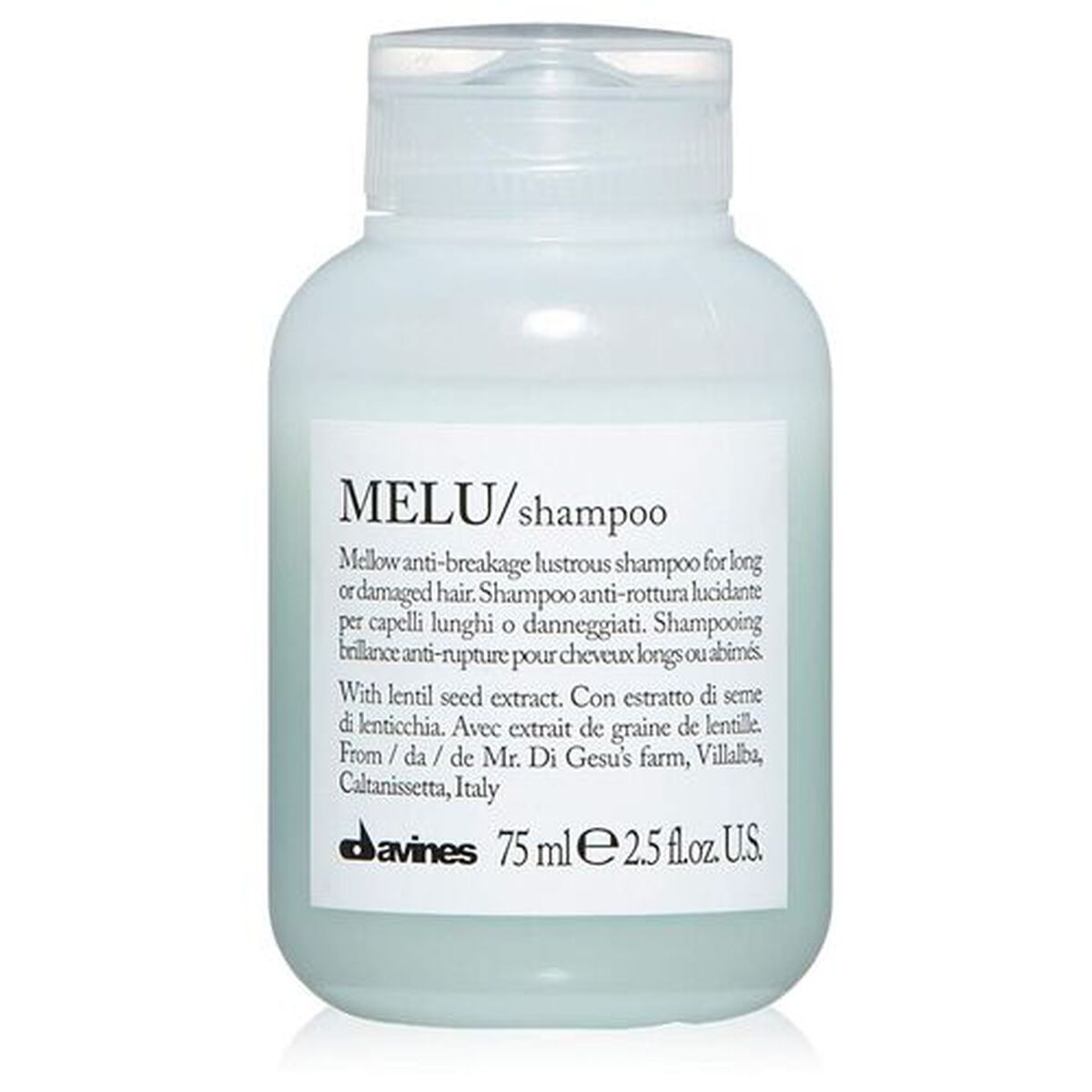 Shampoo Davines Minu 75 ml shampoo bottle