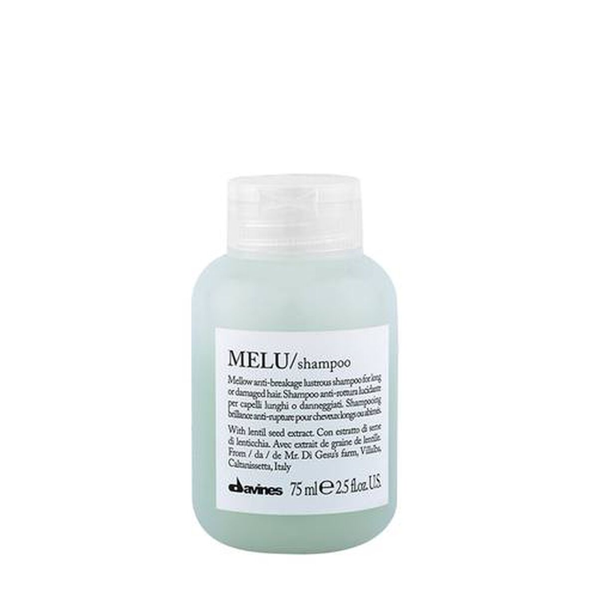 Shampoo Davines Minu 75 ml shampoo bottle