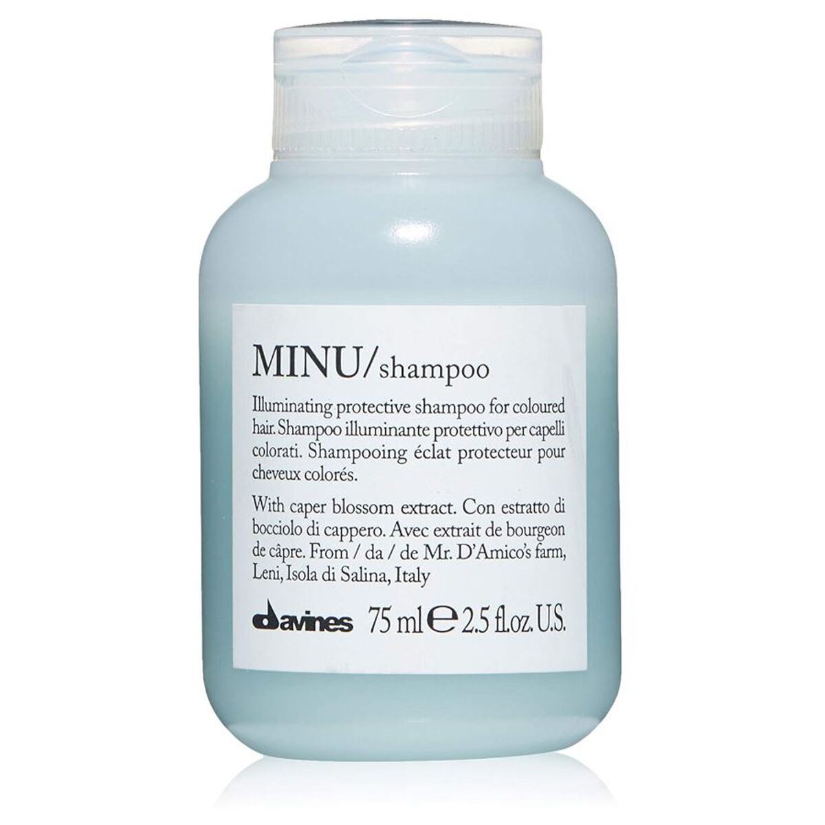 Shampoo Davines Minu 75 ml for Women shampoo bottle