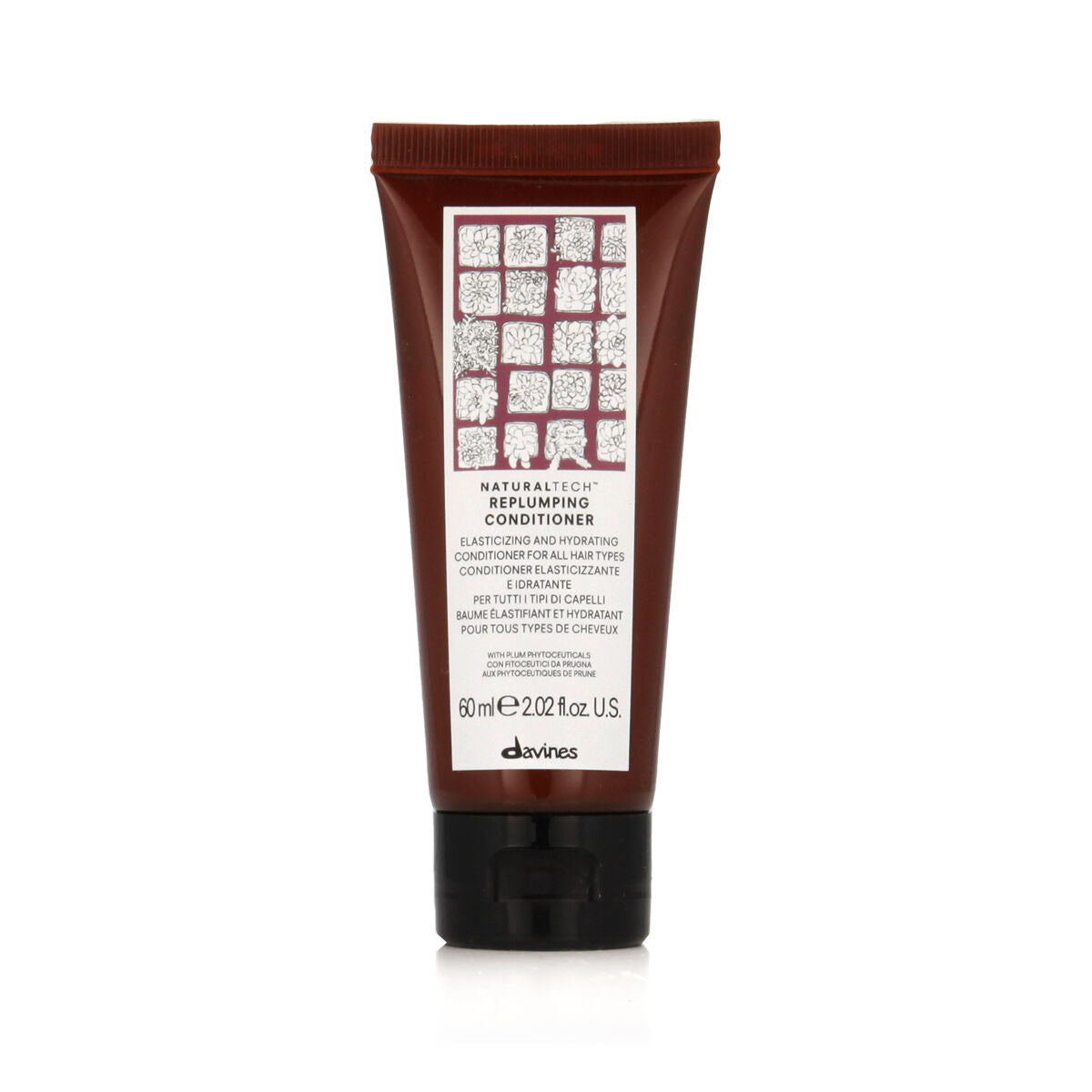 Detangling Conditioner Davines Replumping 60 ml for Women conditioner bottle